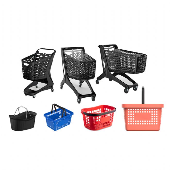 Yeni Plastik Market Arabaları & El Sepetleri