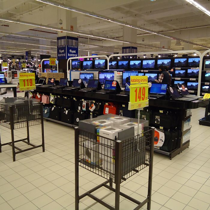 Elektronik Mağazası Raf Sistemleri 